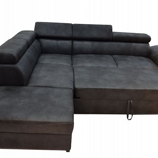 MADRID Rohová sedací souprava pravá, tmavě šedá