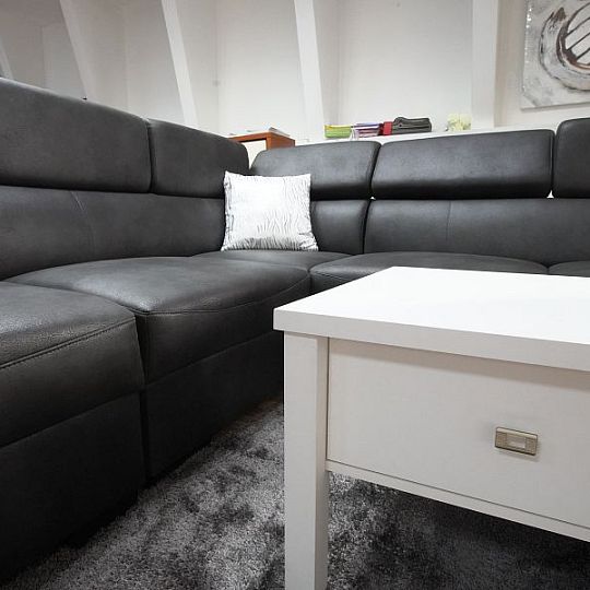 MADRID Rohová sedací souprava pravá, tmavě šedá