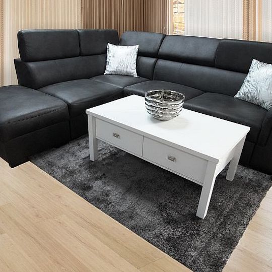 MADRID Rohová sedací souprava pravá, tmavě šedá