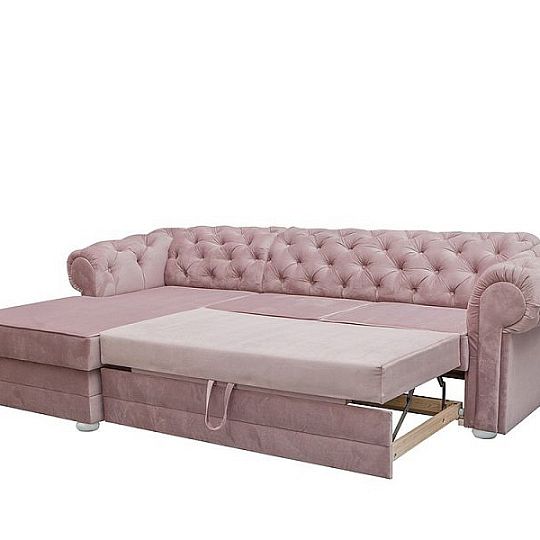 VALÉRIE rohová sedací souprava pravá, starorůžová RIVIÉRA 62