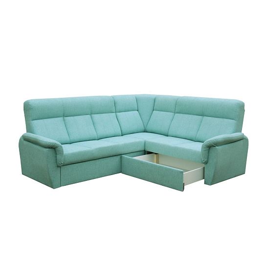 MODENA MINI rohová sedací souprava, levá, světle zelená