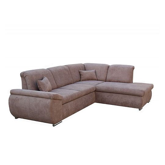 CARO rohová sedací souprava levá, hnědá