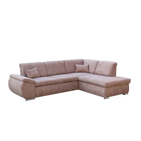 CARO rohová sedací souprava levá, hnědá