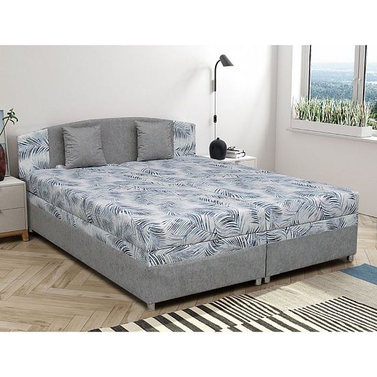 IZABELA NEW čalouněná postel 180 cm, šedá