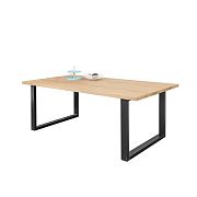 Malta jídelní stůl 180 cm, dub přírodní/kov