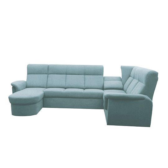 MODENA rohová sedací souprava do U levá, světle zelená