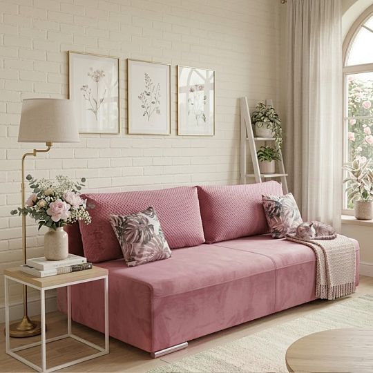 BODO pohovka Monolith 63, starorůžová