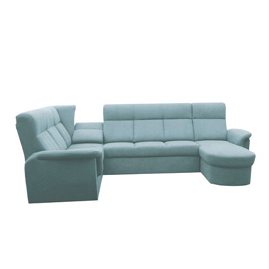 MODENA rohová sedací souprava do U pravá, světle zelená Primo 72