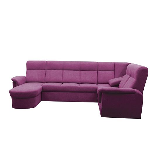 MODENA rohová sedací souprava do U levá, vínová