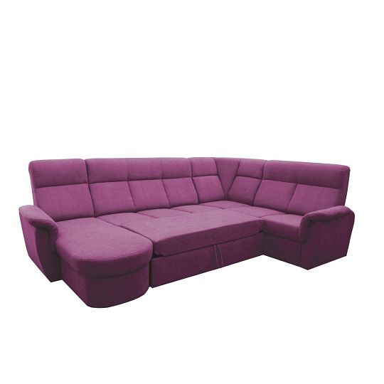 MODENA rohová sedací souprava do U levá, vínová