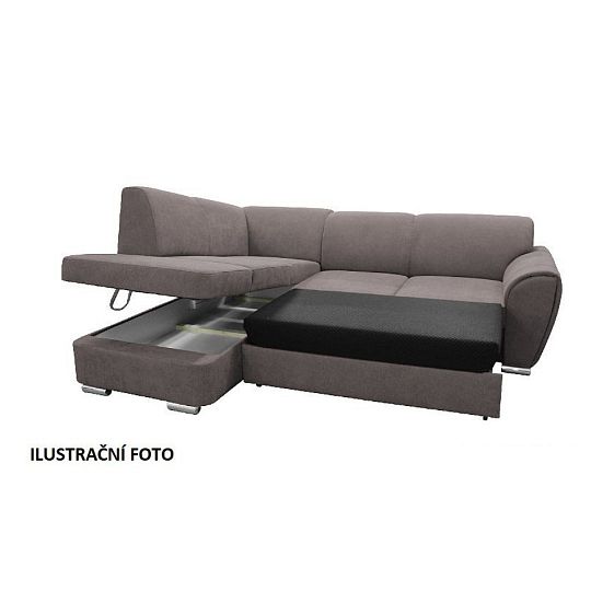 DORIAN Rohová sedací souprava pravá, šedá Primo 96