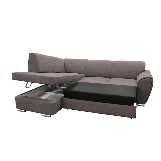 DORIAN rohová sedací souprava pravá, šedohnědá Primo 16