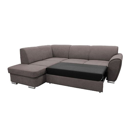 DORIAN rohová sedací souprava pravá, šedohnědá Primo 16