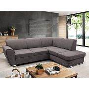 DORIAN rohová sedací souprava levá, šedohnědá Primo 16