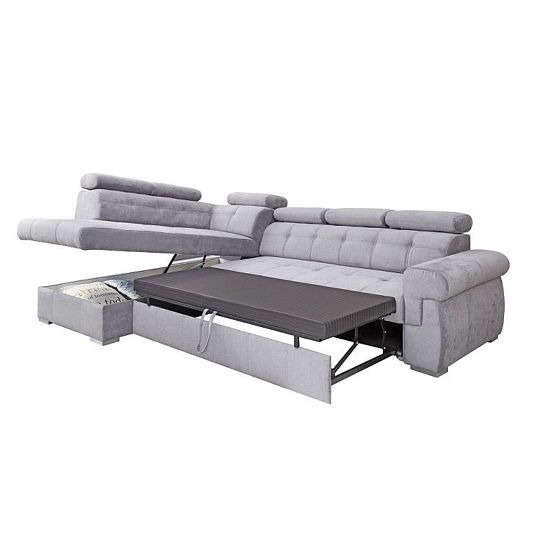 ATLANTIDA rohová sedací souprava, pravá, světle šedá