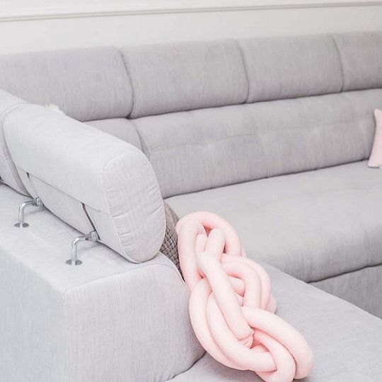 ATLANTIDA rohová sedací souprava, pravá, světle šedá