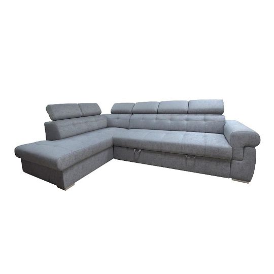 ATLANTIDA rohová sedací souprava, pravá, šedá