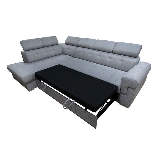 ATLANTIDA rohová sedací souprava, pravá, šedá