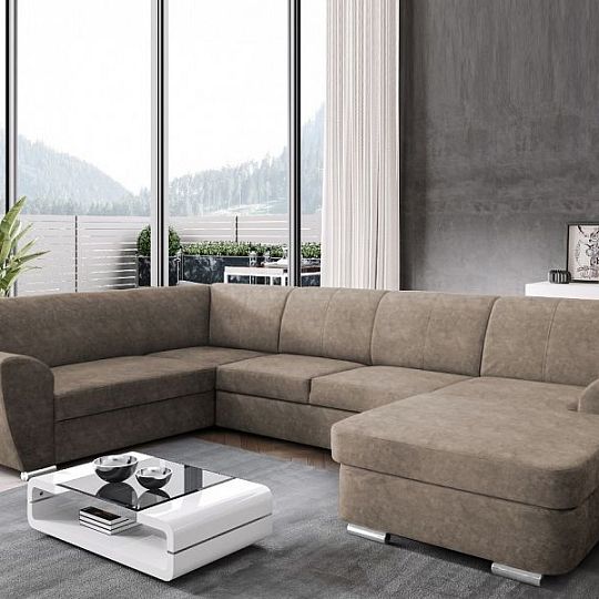 Danuti U sedací souprava, pravá, béžová