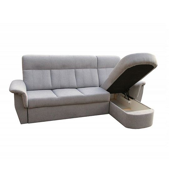 Modena 3R rohová sedací souprava, levá, světle šedá Primo 88