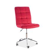QUADRO 020 VELVET kancelářská židle, bordó