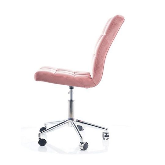 Q-020 VELVET kancelářská židle, pudrová