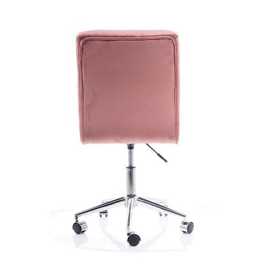 Q-020 VELVET kancelářská židle, pudrová
