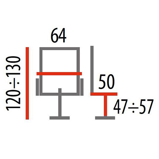 QUADRO  kancelářské křeslo, černá/šedá