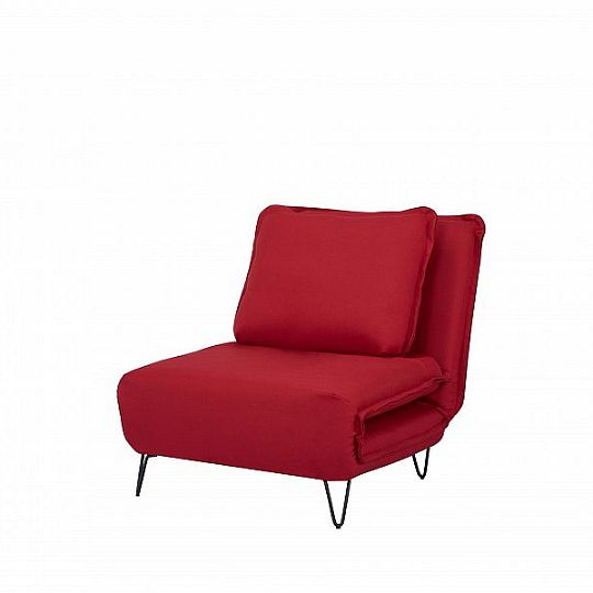 CHILLA 5 rozkládací pohovka 80 cm, červená