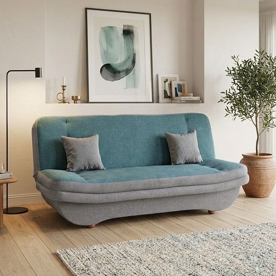 PONTON pohovka, šedá/tyrkysová Alfa 14