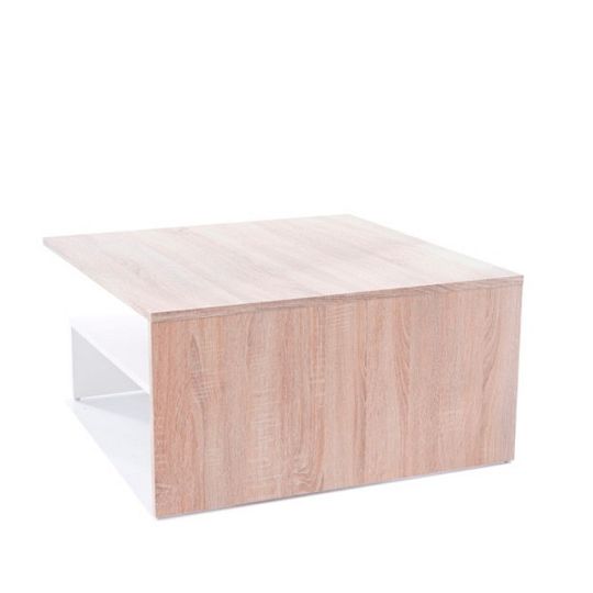LINDA konferenční stolek, dub sonoma/bílá