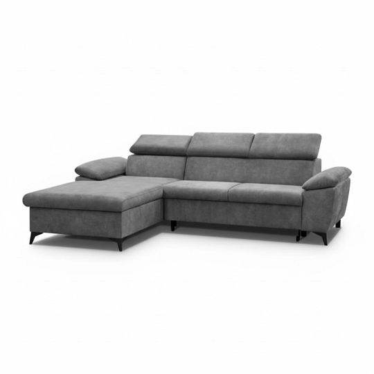 COLMA rohová sedací souprava, pravá, tmavě šedá Sally 09