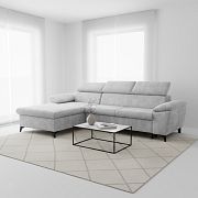 COLMA rohová sedací souprava, pravá, světle šedá Sally 07