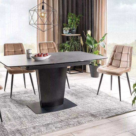 CHICAGO VELVET jídelní židle, béžová