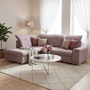 BAHAMY sedací souprava, pravá, starorůžová