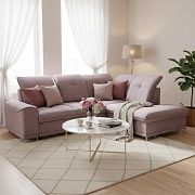 BAHAMY sedací souprava, levá, starorůžová