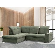 BAHAMY sedací souprava, pravá, olivová