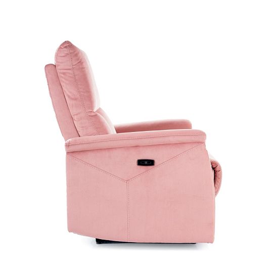 NEO VELVET relaxační křeslo elektrické, starorůžová