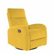 OLIMPUS relaxační křeslo mechanické, hořčicová