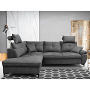 SALVATOR rohová sedací souprava, pravá, šedá Letto 93