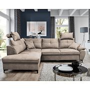 SALVATOR rohová sedací souprava, pravá, béžová Letto 11