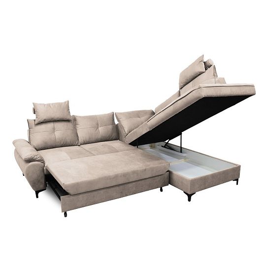 SALVATOR rohová sedací souprava, levá, béžová Letto 11