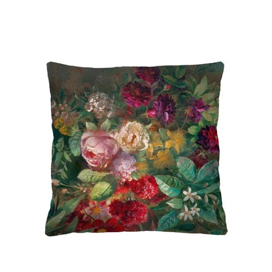 COLOURS polštář 40x40, kytice baroko