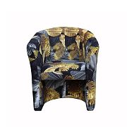 VEGAS křeslo, šedožlutá