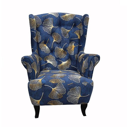 LUDWIG křeslo, modrožlutá