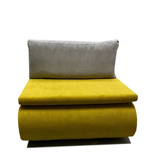 Kamil, rozkládací pohovka, Alfa 120 Hořčicová/Alfa 17 Sv.šedá