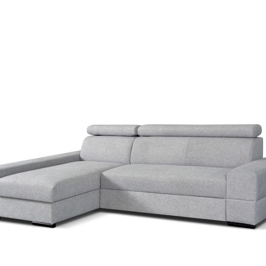CAIRO rohová sedací souprava, pravá, světle šedá