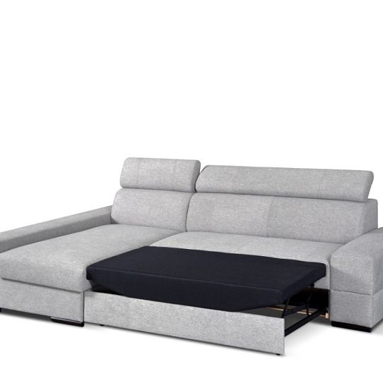 CAIRO rohová sedací souprava, pravá, světle šedá