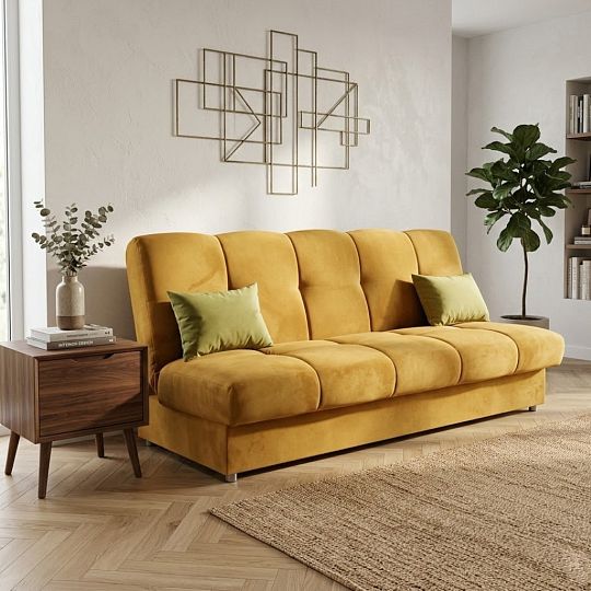 Alfa 2 pohovka, skořicovo-žlutá Kronos 1