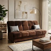 Alfa 2 pohovka, čokoládová Kronos 6